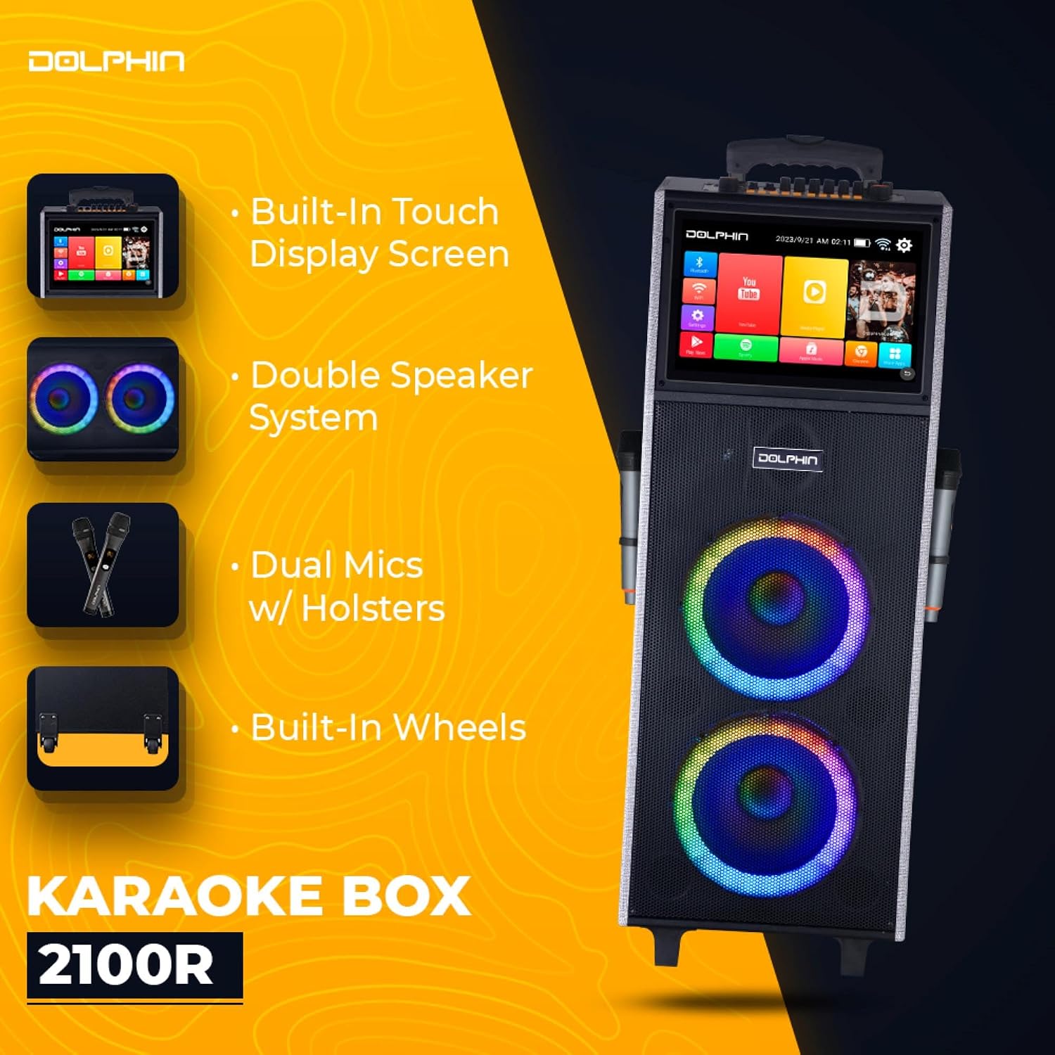 Dolphin - Brandclub - Dolphin Karaoke Box 2100R Rechargeable